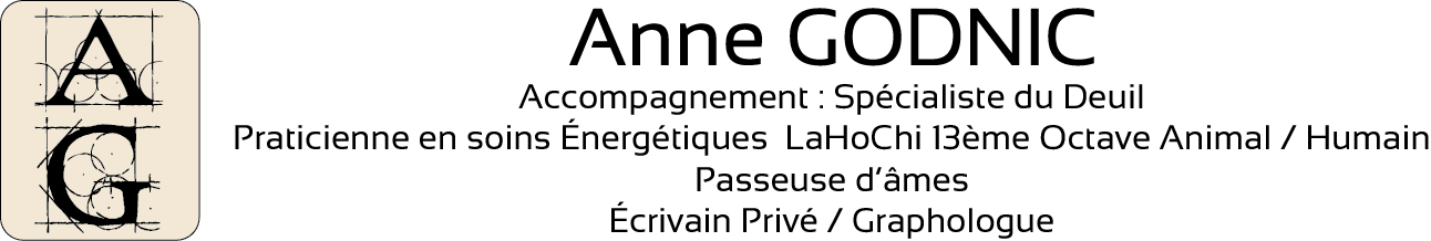 logo l'écrit des mots - Anne Godnic écrivain public